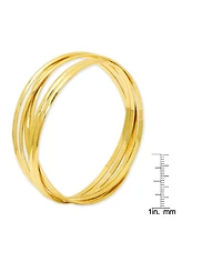 Macy's 6-Pc. Layered Interlocking Bangles Set