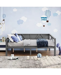 Streamdale Furniture + Full Size + Wood (or Mdf if applicable) + Gray Finish + Daybed