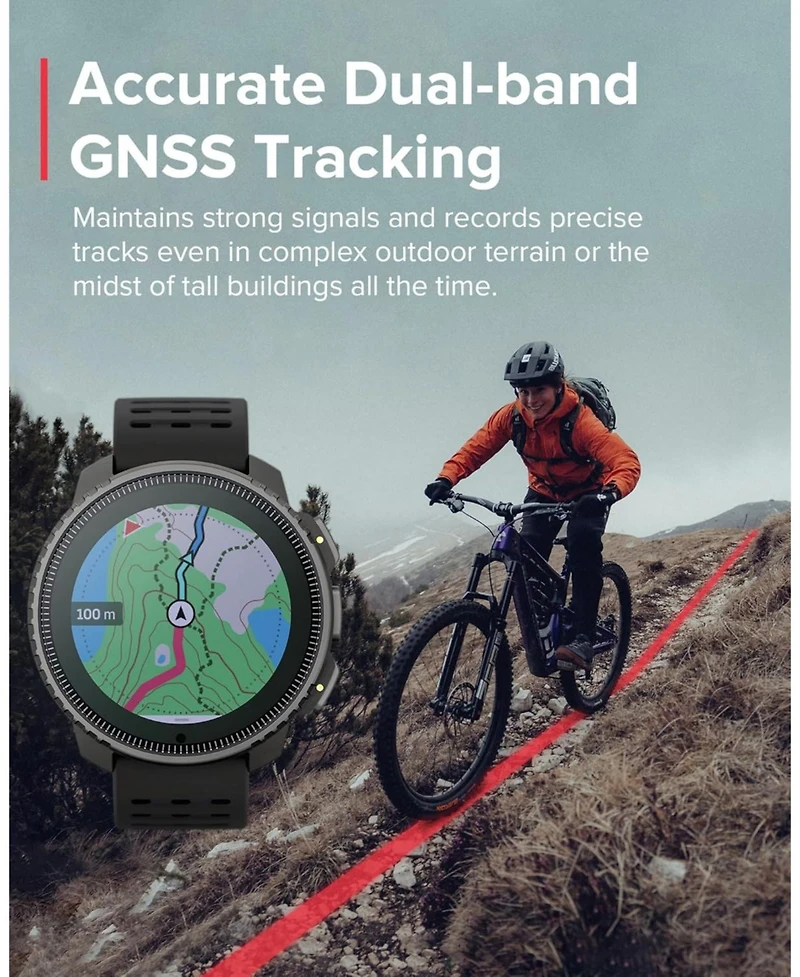 Suunto Vertical Steel Solar Gps Sports Watch with Sapphire Touchscreen, Heart Rate and Sleep Tracker - Canyon