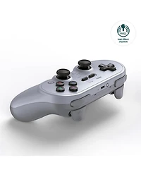 8Bitdo Pro 2 Bluetooth Wireless Gaming Controller with Hall Effect Joystick Update for Switch, Pc, Android, and Steam Deck & Apple - Gray