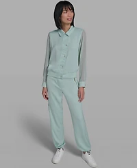 Karl Lagerfeld Paris Women's Collared Jacket