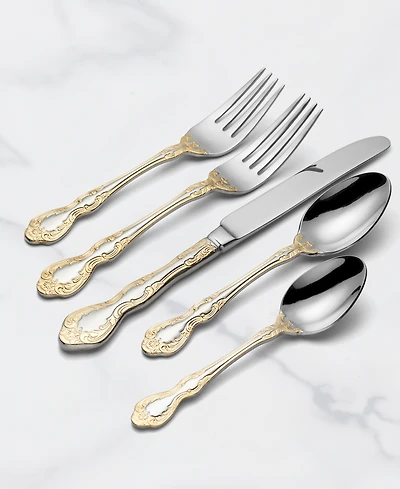 Oneida Golden Mandolina 45-Pc. Flatware Set, Service for 8