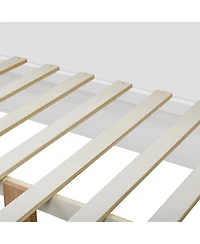 Streamdale Furniture Full Wooden Platform Bed with 6 Drawers, Shelves, desk and Wardrobe