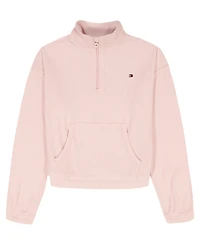 Tommy Hilfiger Girls' 7-16 Quarter-Zip Sweater