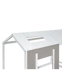 Streamdale Furniture Twin Size House Platform With Roof And Window