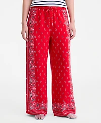On 34th Women's Bandana-Print Wide-Leg Pull-On Pants, Macy's Exclusive