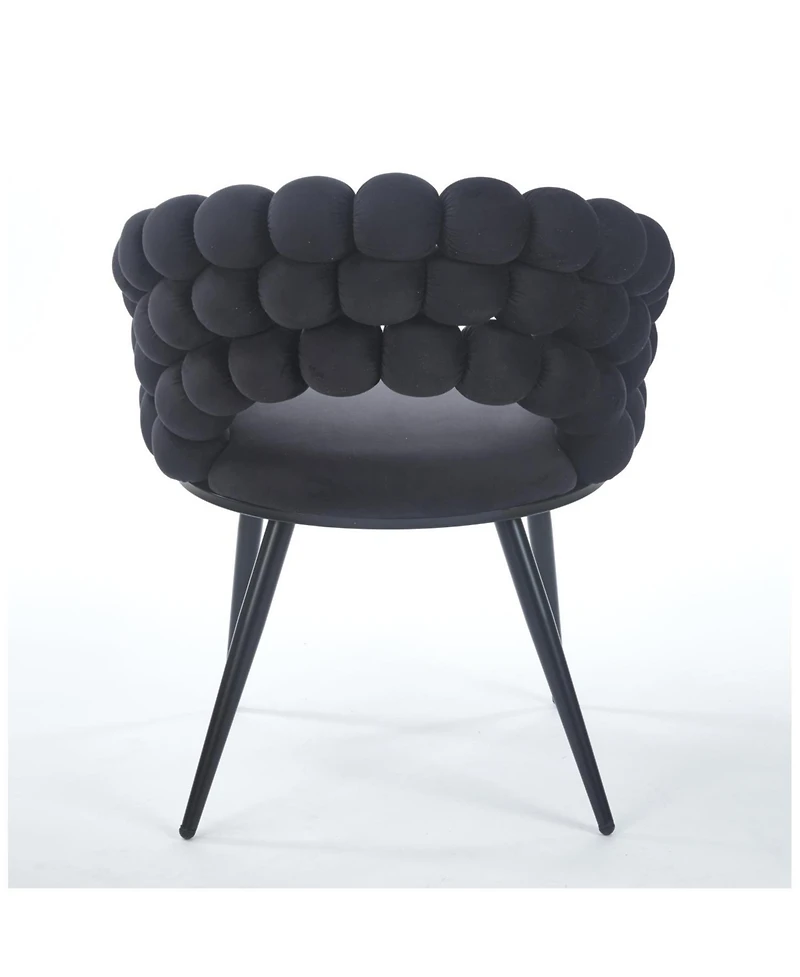 Streamdale Furniture + 2 Pc. + Cushioned + Golden Legs + Chair