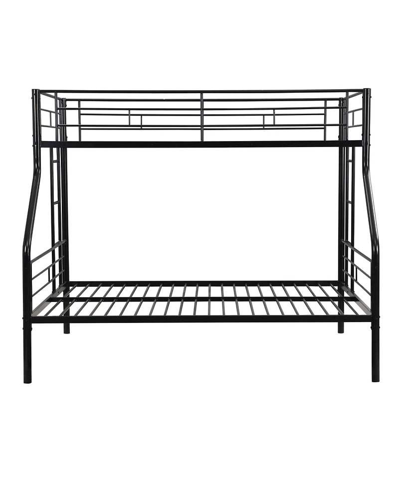 Streamdale Furniture Twin Over Full Metal Bunk Bed, No Box Spring Needed, Large Under Bed Storage, Easy Assemble