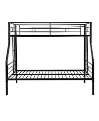 Streamdale Furniture Twin Over Full Metal Bunk Bed, No Box Spring Needed, Large Under Bed Storage, Easy Assemble