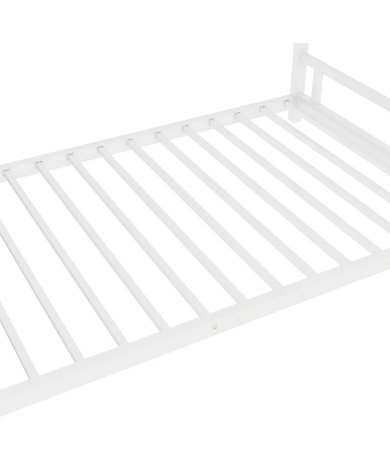 Streamdale Furniture Metal Twin over Twin Bunk Bed/ Heavy-duty Sturdy Metal/ Noise Reduced/ Safety Guardrail/No Box Spring Needed