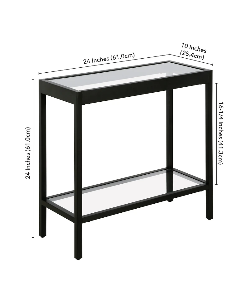 Hudson & Canal Alexis 24" Wide Rectangular Side Table