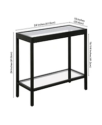 Hudson & Canal Alexis 24" Wide Rectangular Side Table