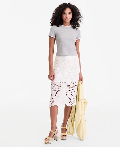 On 34th Women's Lace Midi Skirt, Macy's Exclusive