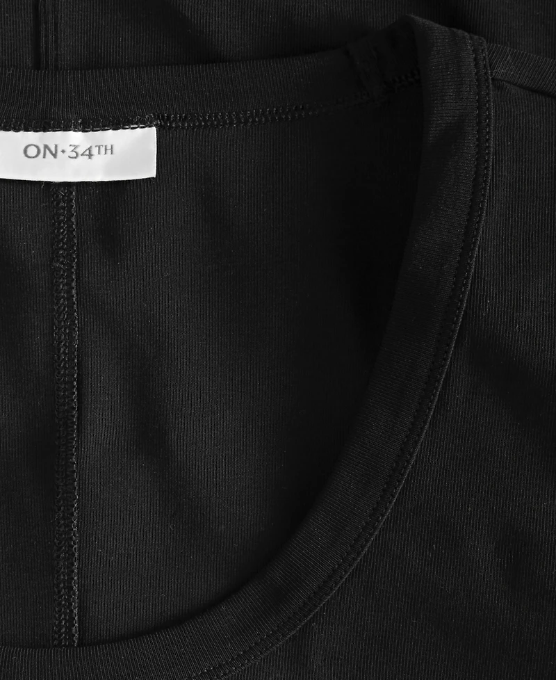 On 34th Women's Scoop-Neck Layering T-Shirt, Macy's Exclusive