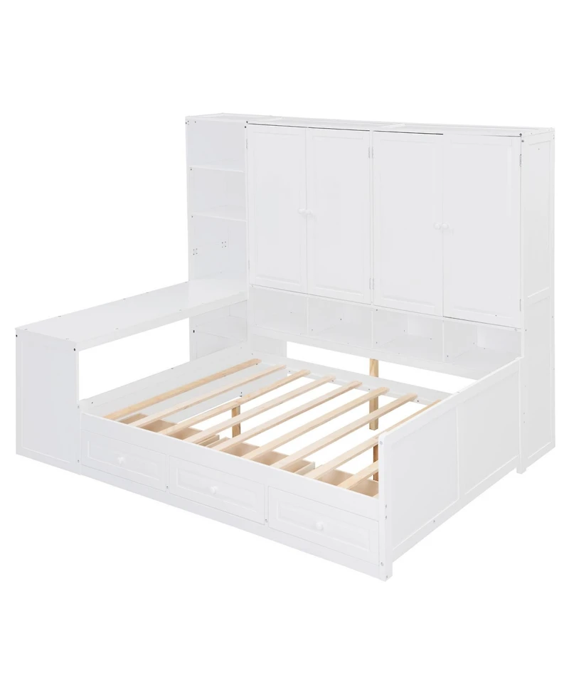 Streamdale Furniture Daybed with Drawers & All-in-One Cabinet