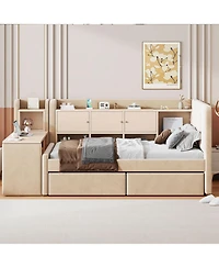 Streamdale Furniture Upholstered Daybed with Drawers & Storage