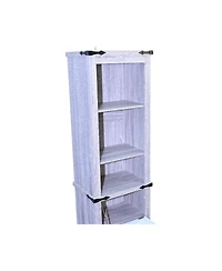 Streamdale Furniture Farmhouse Bathroom Storage Cabinet - Grey & White