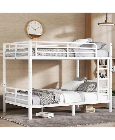 Streamdale Furniture Full Xl over Full Xl Metal Bunk Bed