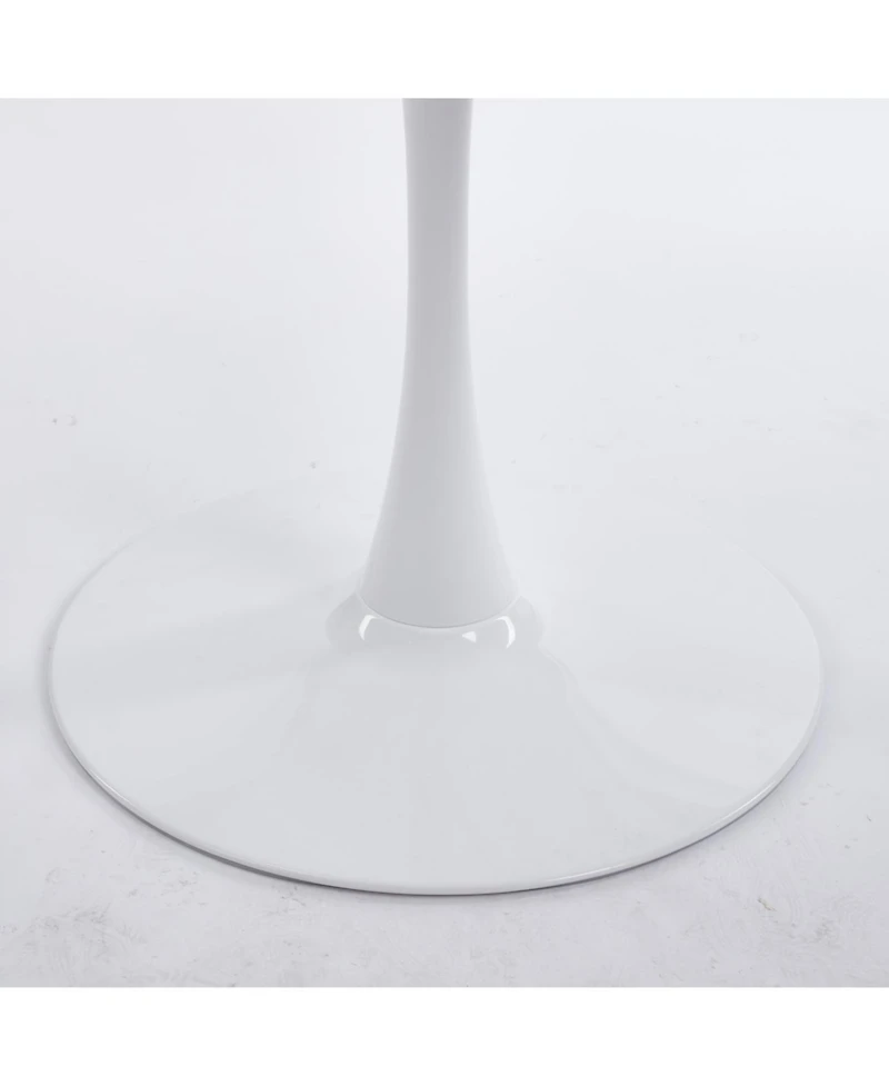 Streamdale Furniture White Tulip Dining Table - Mid-Century Modern