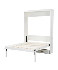 Streamdale Furniture + Full Size + Wood (or Mdf if applicable) + 2 Drawers + Murphy Bed