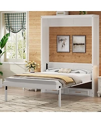 Streamdale Furniture + Full Size + Wood (or Mdf if applicable) + 2 Drawers + Murphy Bed