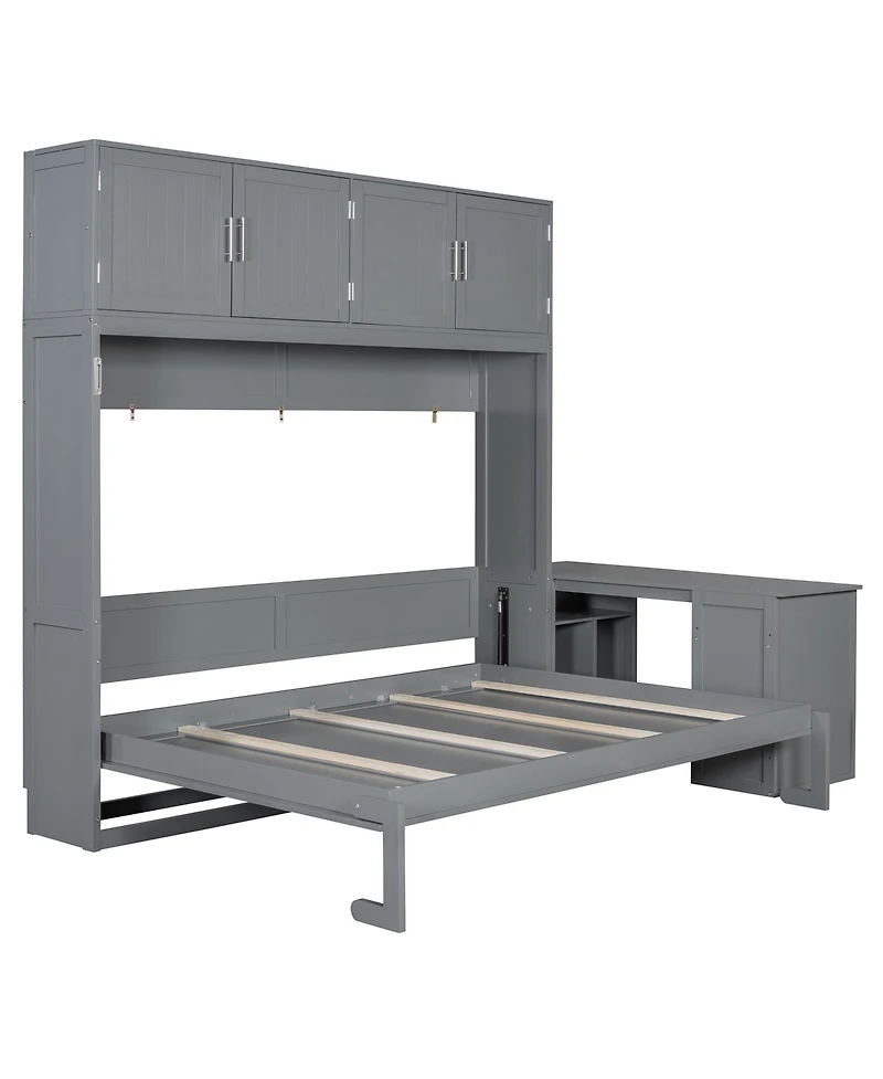 Streamdale Furniture Queen Murphy Bed with Desk & Storage