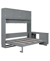 Streamdale Furniture Queen Murphy Bed with Desk & Storage