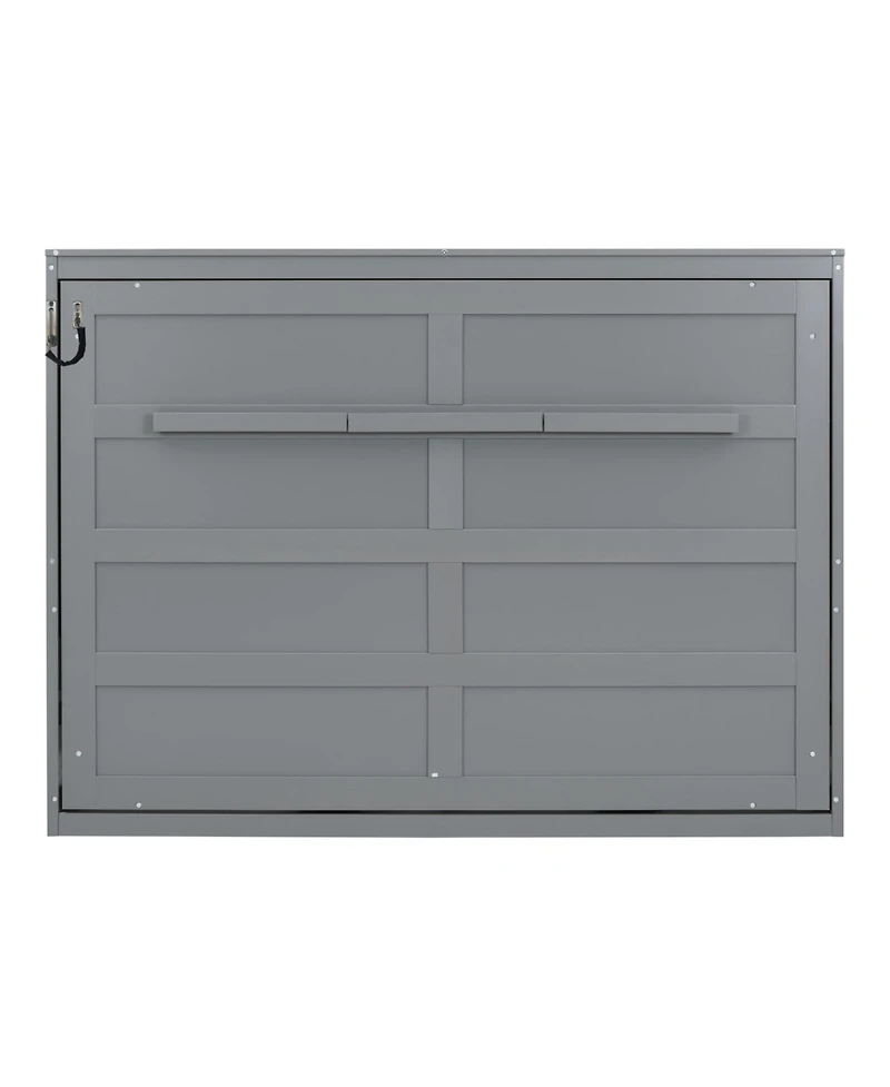 Streamdale Furniture Full Size Murphy Bed Wall Bed, Gray