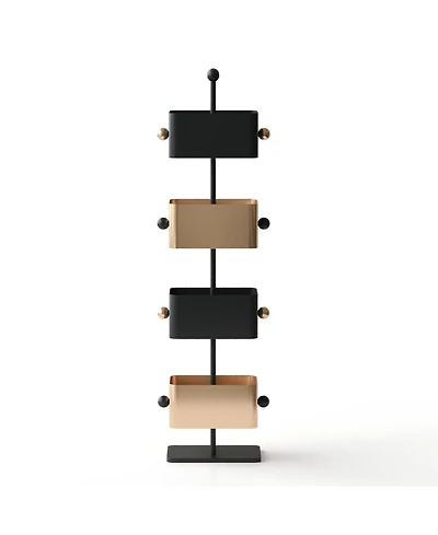 Streamdale Furniture Golden Box Bookshelf/Bedside Shelf/Side Table/Magazine Rack