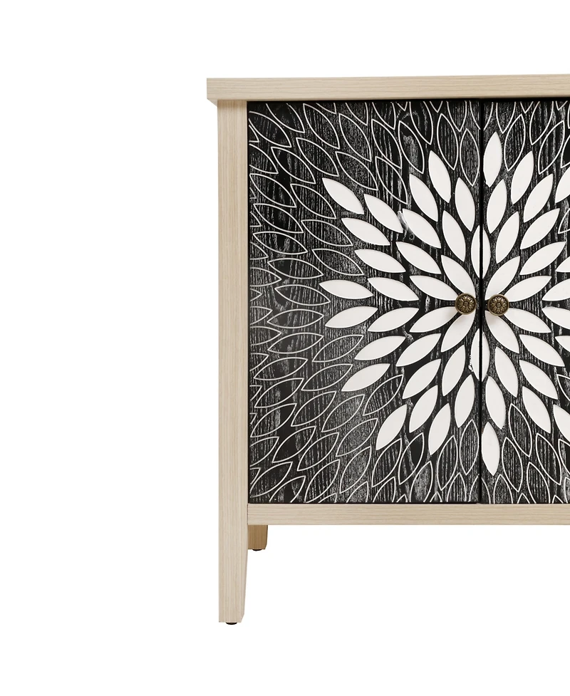 Streamdale Furniture Modern Sideboard Buffet Cabinet with 4 Doors & Adjustable Shelves