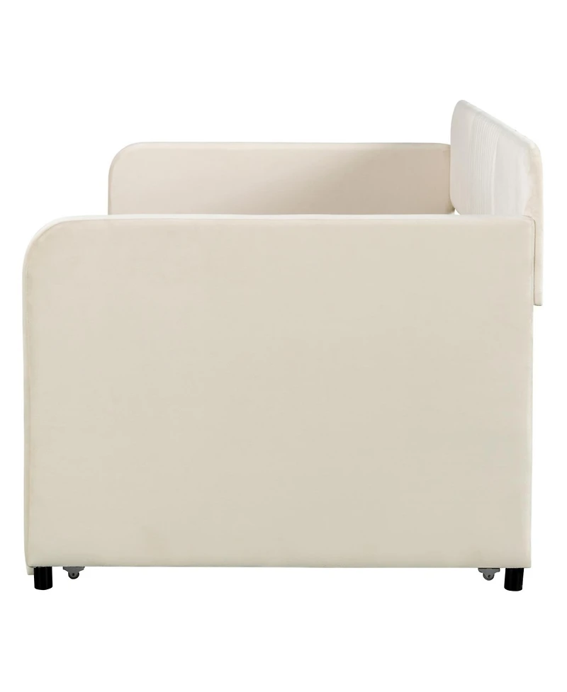 Streamdale Furniture Upholstered Twin Daybed Sofa with Trundle