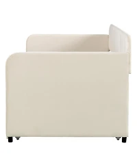 Streamdale Furniture Upholstered Twin Daybed Sofa with Trundle