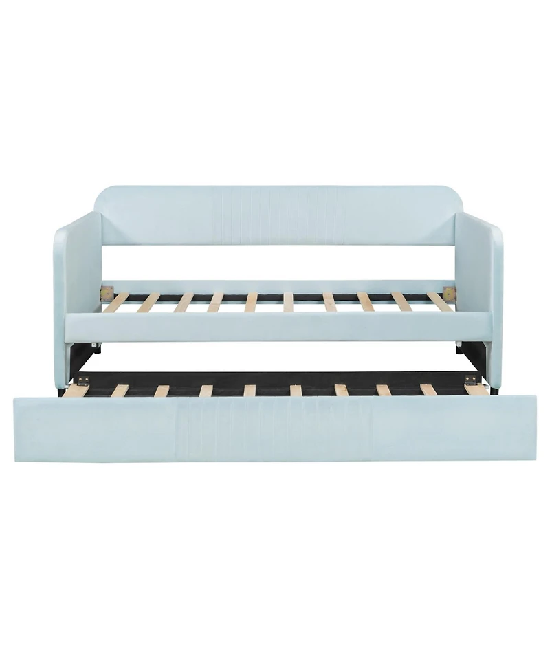 Streamdale Furniture Upholstered Twin Daybed Sofa with Trundle