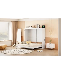 Streamdale Furniture Full Size Murphy Bed Wall Bed,White