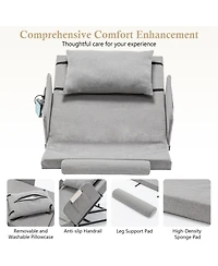 Streamdale Furniture Adjustable Bed Backrest w/ Rails - 300lbs, 4-68 Lift