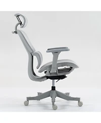 Streamdale Furniture Ergonomic Mesh Office Chair- 4D Armrests, 360 Swivel, Silent Wheels