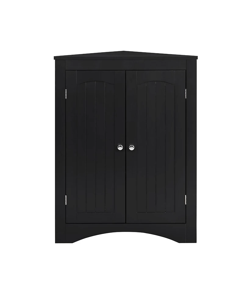 Streamdale Furniture Corner Cabinet with Doors & Shelves