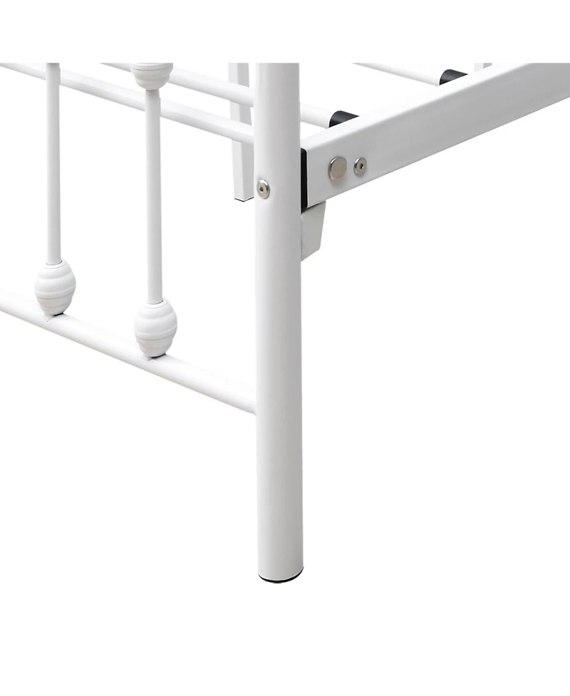 Streamdale Furniture Victorian White Metal Bed Frame
