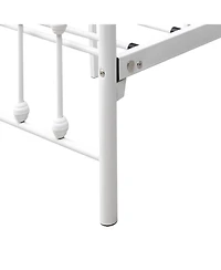 Streamdale Furniture Victorian White Metal Bed Frame