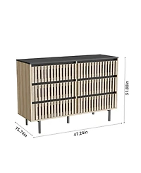 Streamdale Furniture Dresser & Armoires Modern 6-Drawer Bedroom Storage Cabinet