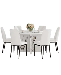 Streamdale Furniture Modern 42" Round Dining Table for Small Spaces (Table Only)