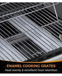 Cowsar 2-Burner Propane Gas Bbq Grill, 20,000 Btu Stainless Steel Grill with Side Shelves and Wheels, Portable Outdoor Grill