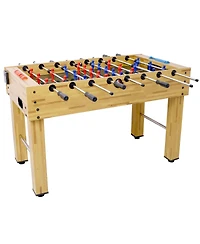 Rbied Mdf Foosball Table with Steel Rods, Modern Foosball Table with Non-Slip Handles for Adults, Indoor Soccer Game Table