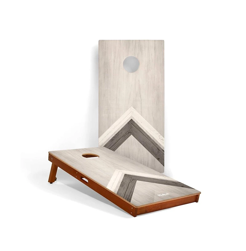 Elakai 2x4 Silver Chevron Cornhole Boards