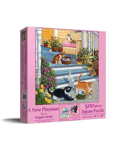 SunsOut A New Playmate 500 piece Jigsaw Puzzle for Adults