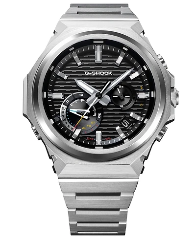 G-Shock Men's Japanese Quartz Silver-Tone Stainless Steel Watch, 44.2mm