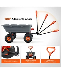 Sugfit Poly Dump Cart with 800 lbs Capacity & Easy-Pour Design