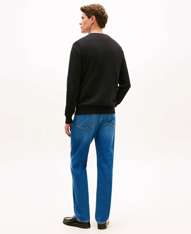 Tommy Hilfiger Men's Essential Solid V-Neck Sweater