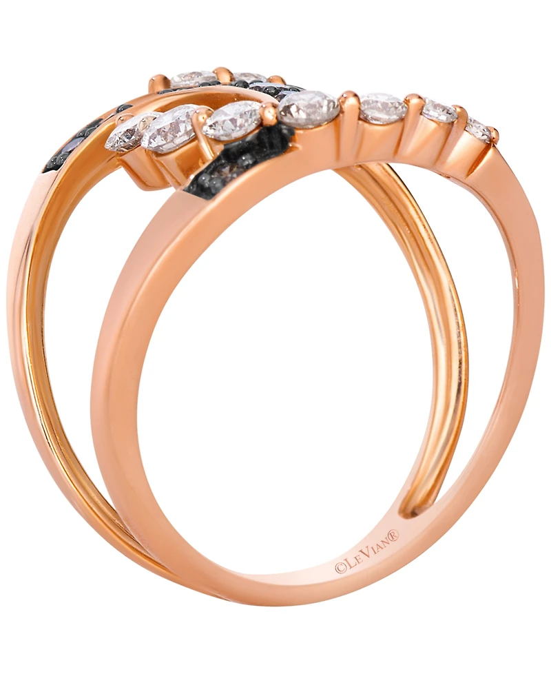 Le Vian Nude Diamond (0.53 ct. t.w.) & Chocolate Diamond (0.20 ct. t.w.) Ring in 14k Strawberry Gold