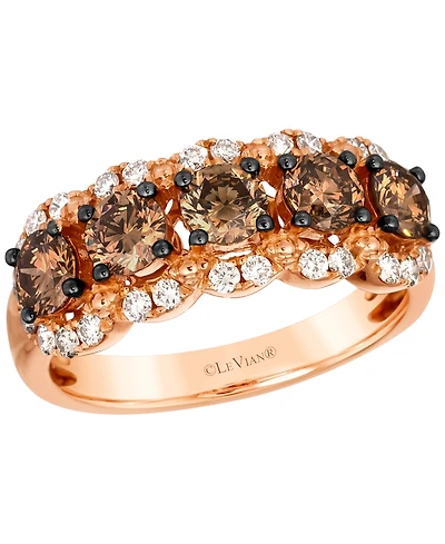 Le Vian Chocolate Diamond (1.15 ct. t.w.) & Nude Diamond (0.39 ct. t.w.) Ring in 14k Strawberry Gold